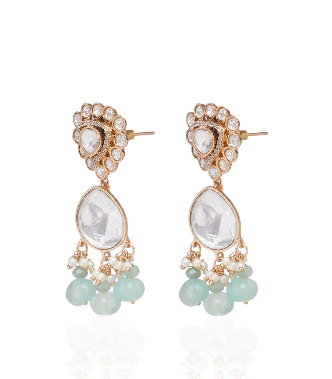 Menka Mint Polki Necklace Set