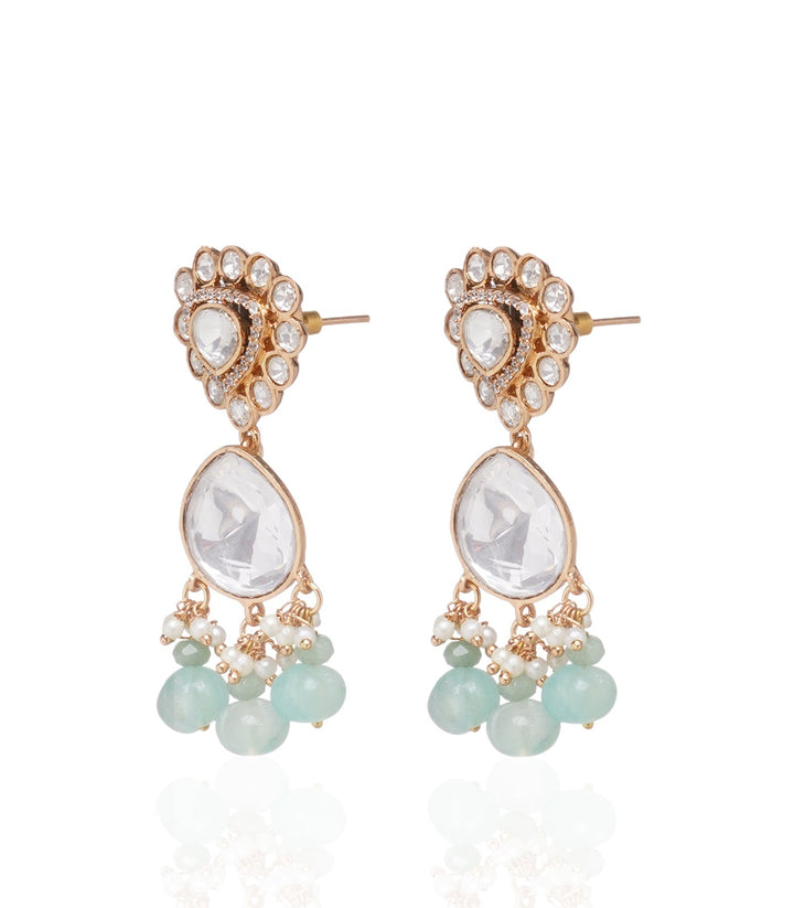 Menka Mint Polki Necklace Set