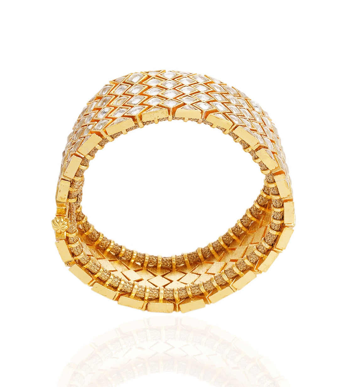 KOMAL WHITE KUNDAN BANGLES