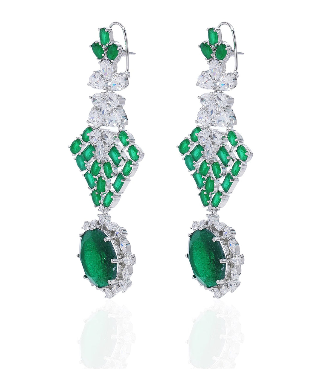 RUHI GREEN ZIRCON NECKLACE SET