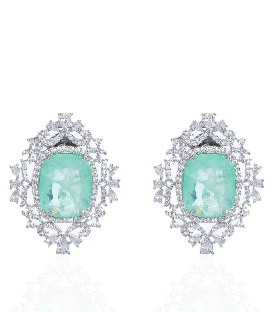 OVIYA MINT ZIRCON LONG NECKLACE