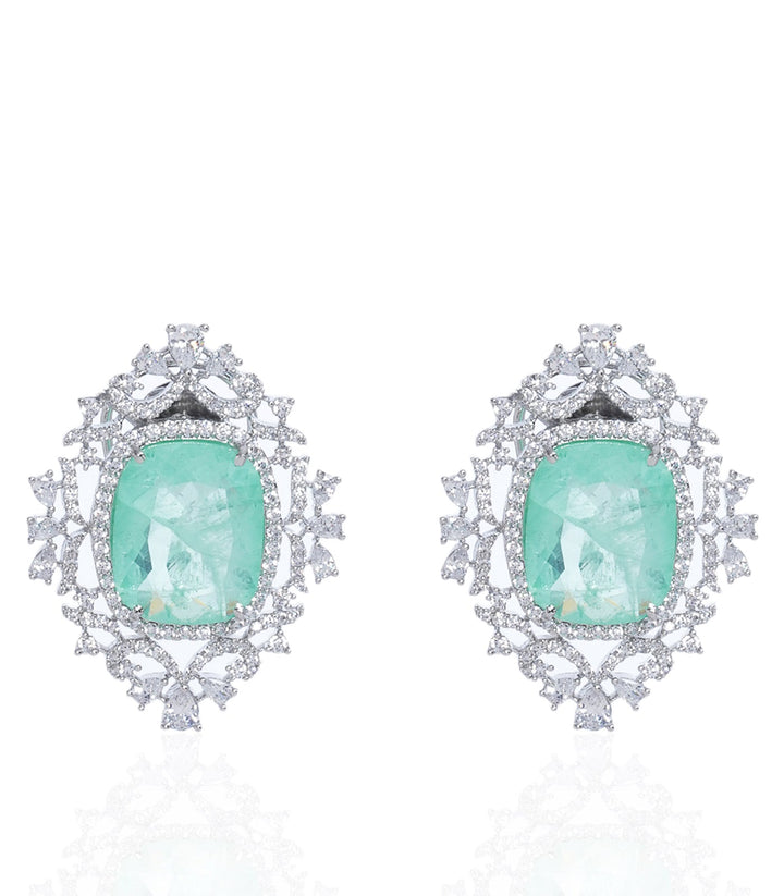 OVIYA MINT ZIRCON LONG NECKLACE