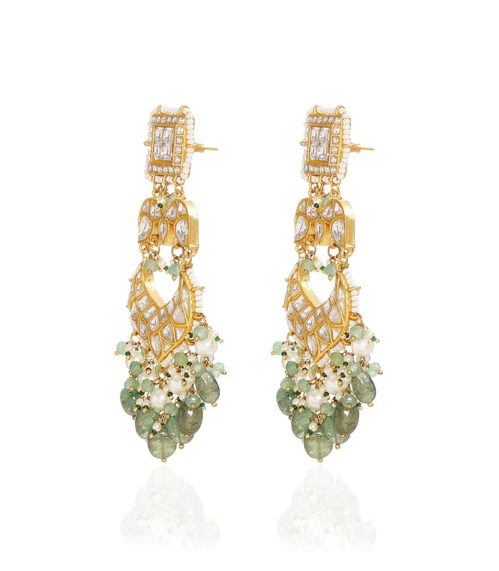 RIDHIMA GREEN KUNDAN NECKLACE SET