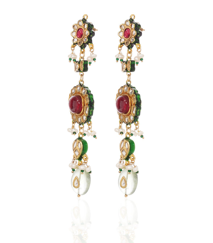 SUMAYA RED KUNDAN NECKLACE SET
