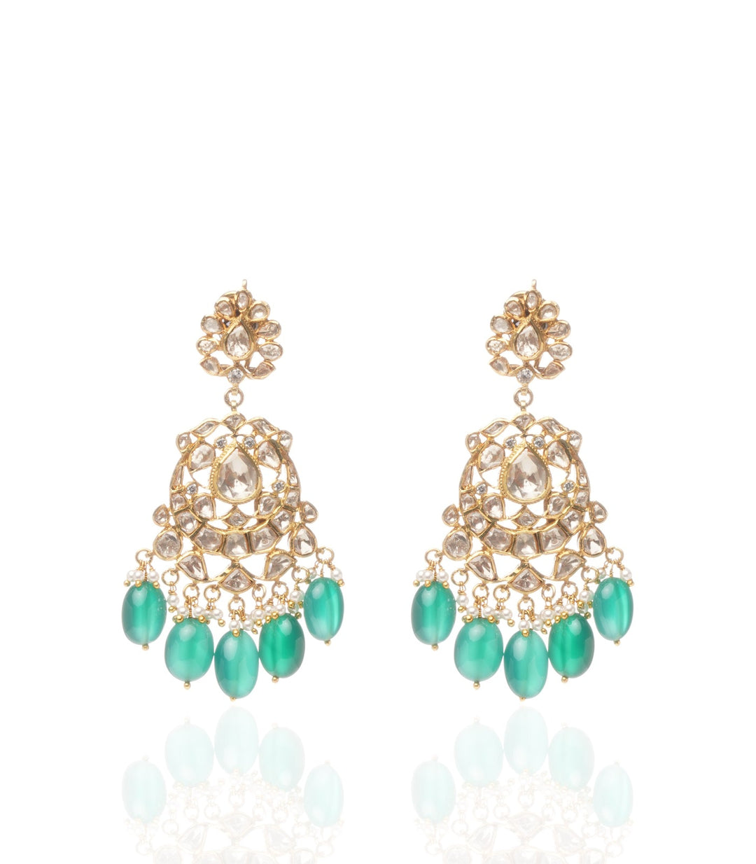 YAASHI GREEN MOISSANITE NECKLACE SET