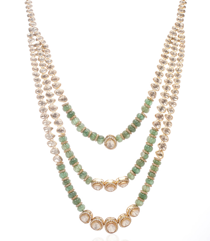 NAMEETA GREEN MOISSANITE NECKLACE