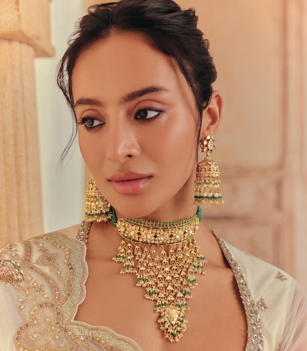 RUDRA GREEN MOISSANITE CHOKER