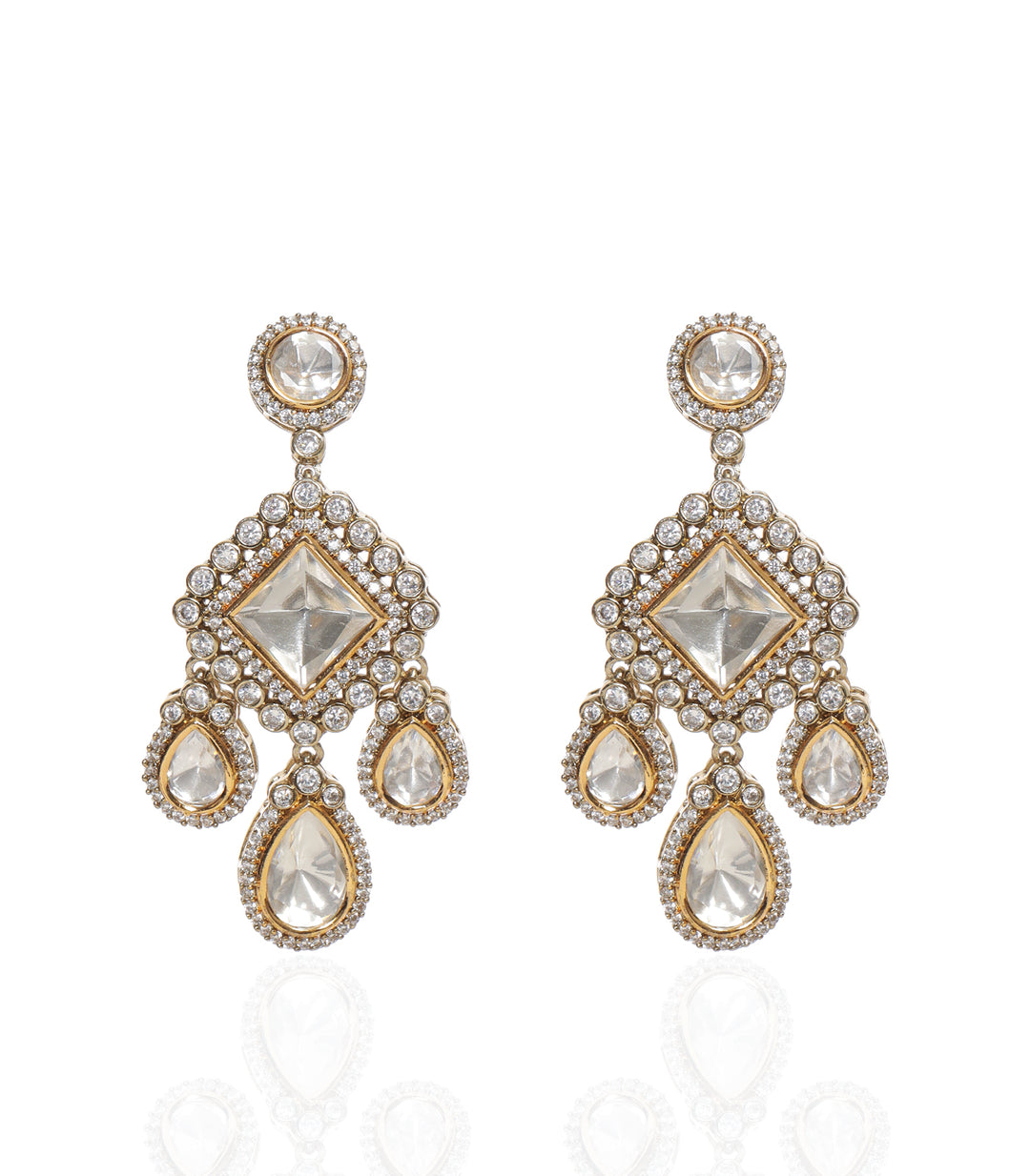 TANYA ANTIQUE FINISH POLKI NECKLACE SET