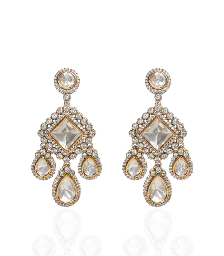 TANYA ANTIQUE FINISH POLKI NECKLACE SET
