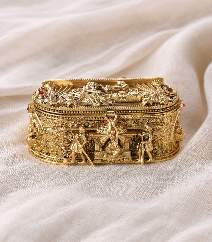 GOLD PLATED DOLI SINDOOR BOX