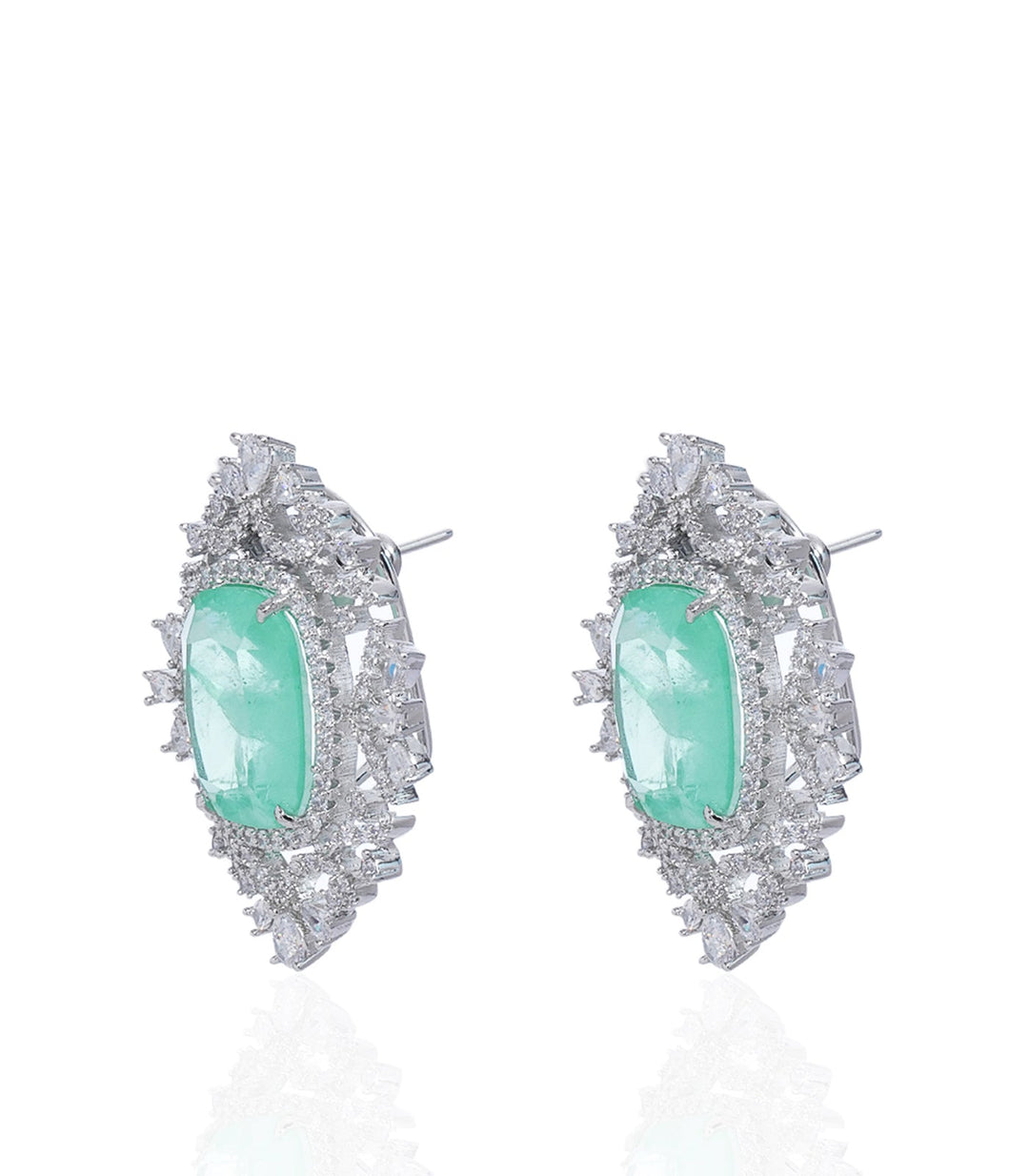 OVIYA MINT ZIRCON LONG NECKLACE
