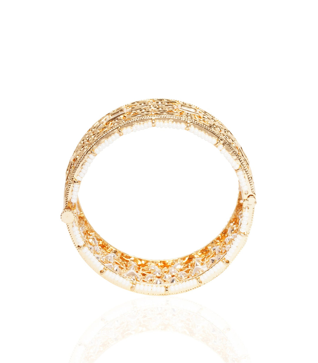 CHANDNI GOLD PLATED OPENABLE BANGLE