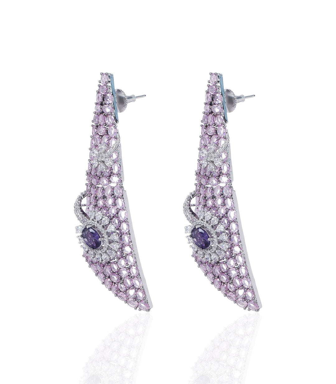 EKANI PURPLE ZIRCON NECKLACE SET