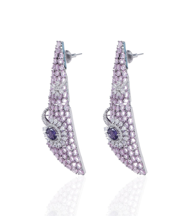 EKANI PURPLE ZIRCON NECKLACE SET