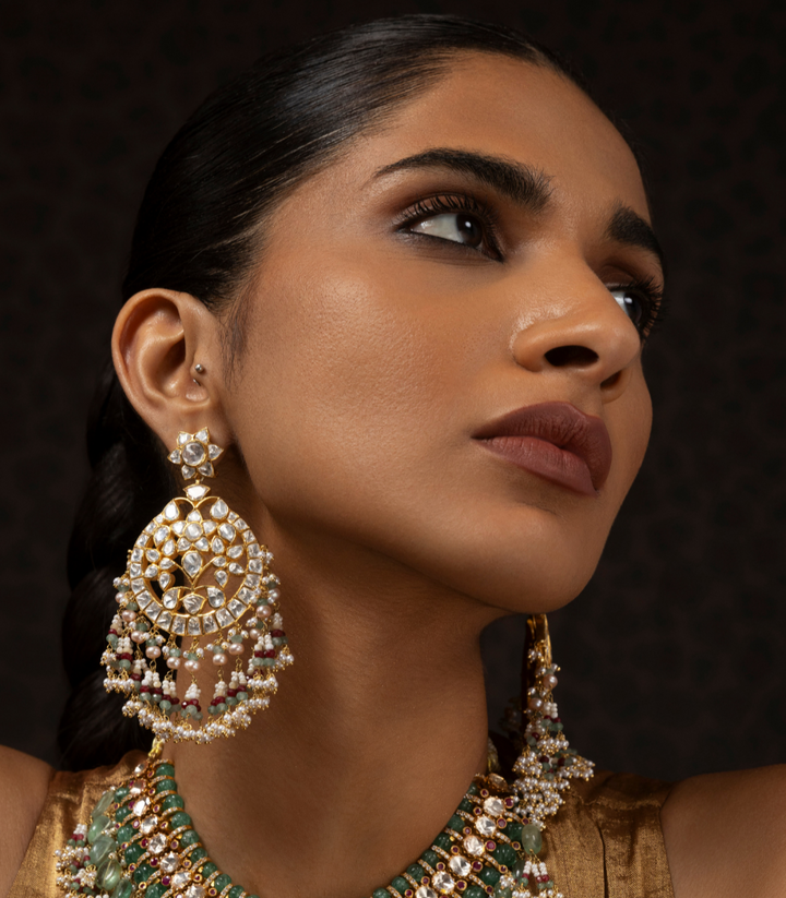 TAPASYA GREEN MOISSANITE  CHOKER