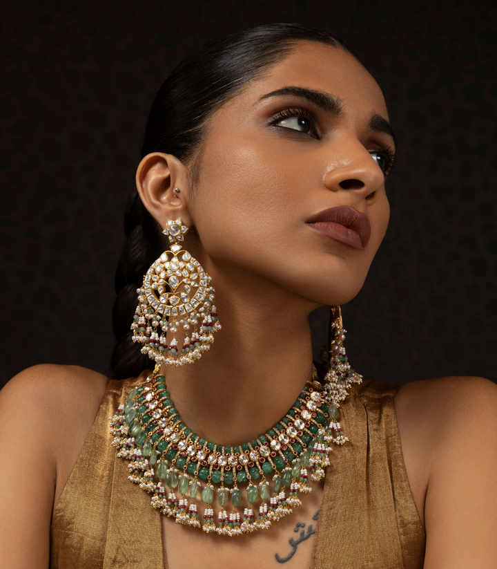 TAPASYA GREEN MOISSANITE  CHOKER