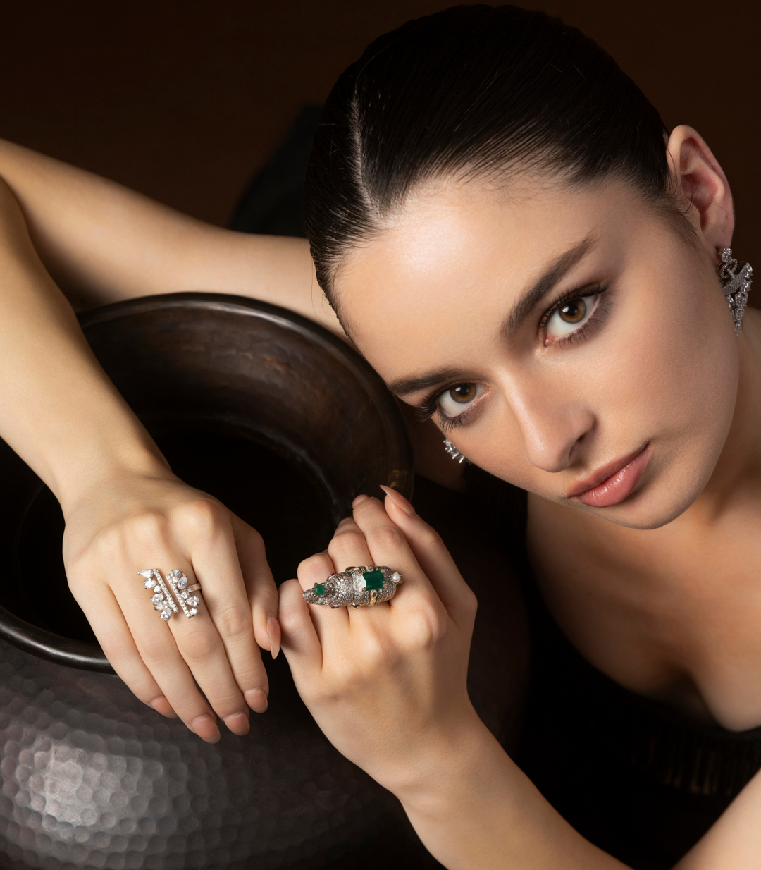 HIMANI GREEN ELEPHANT RING