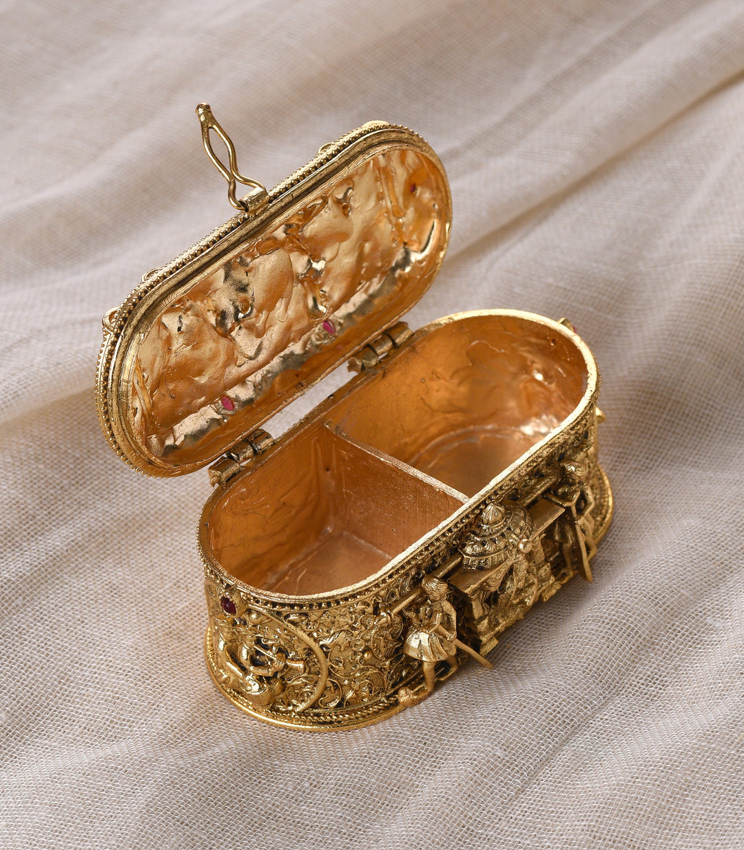 GOLD PLATED DOLI SINDOOR BOX