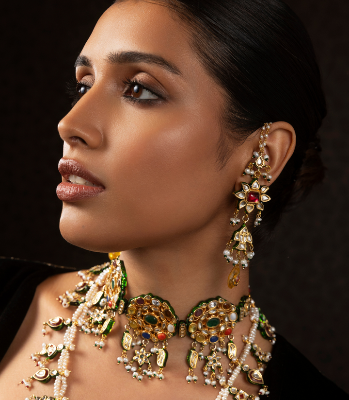 NITARA GREEN KUNDAN CHOKER