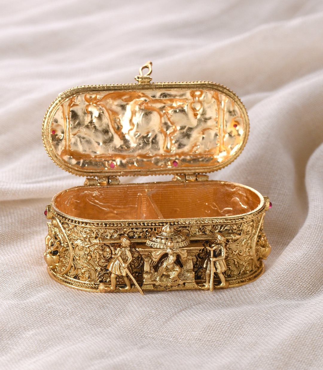 GOLD PLATED DOLI SINDOOR BOX