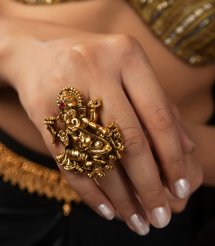 PARVATI GOLD PLATED  RING