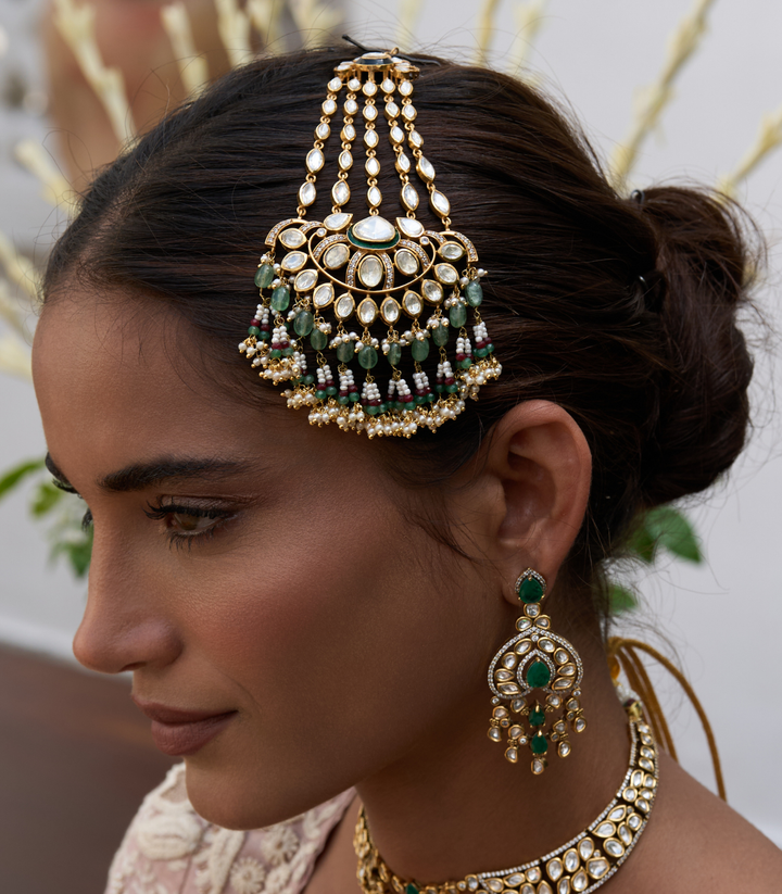 GITANJALI GREEN POLKI PASSA