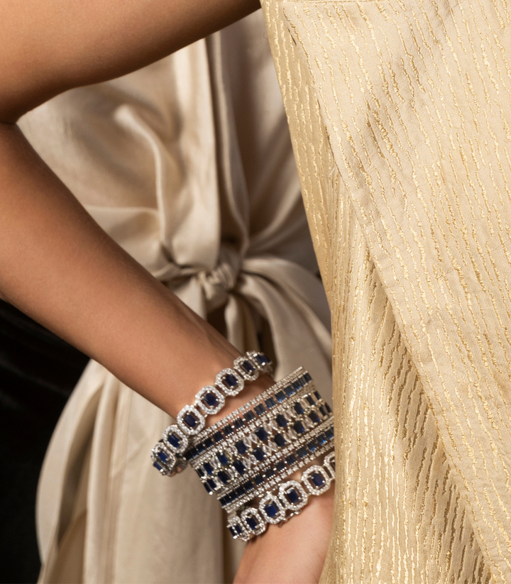 ZARYA BLUE ZIRCON BANGLES
