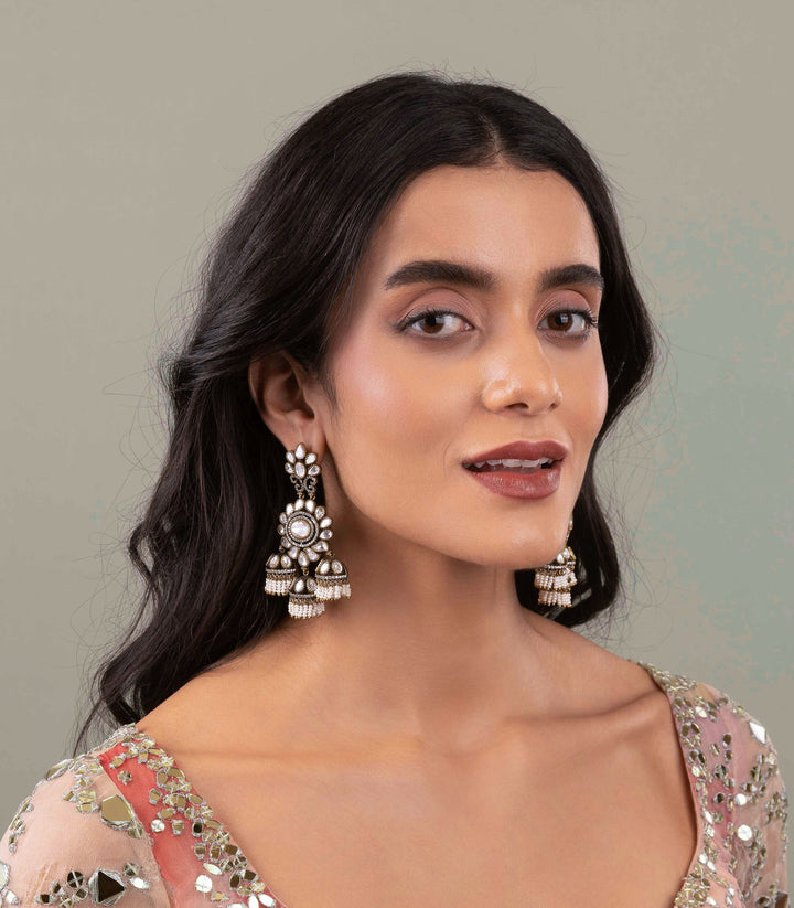 SHARNYA ANTIQUE FINISH JHUMKA