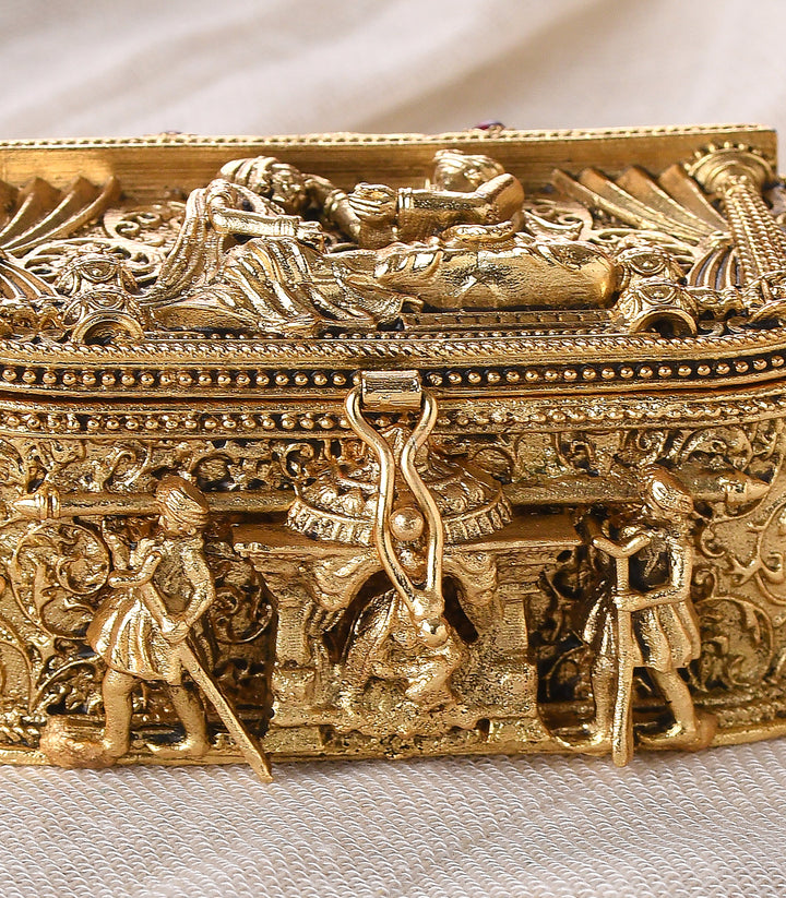GOLD PLATED DOLI SINDOOR BOX