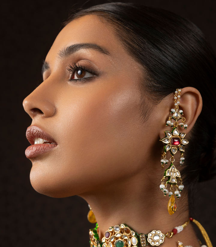 NITARA GREEN KUNDAN CHOKER