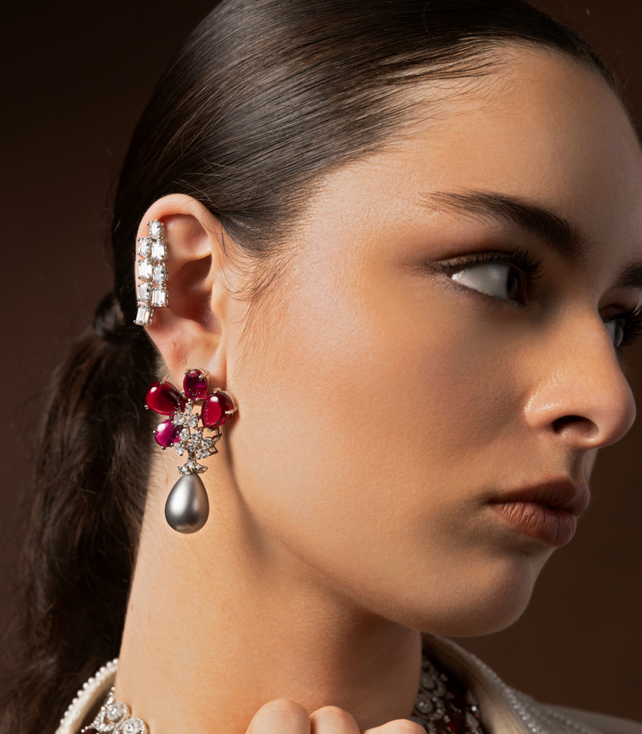 ALPNA RED ZIRCON STUDS