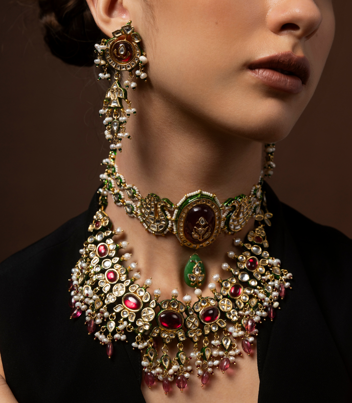 HARIKA RED KUNDAN CHOKER