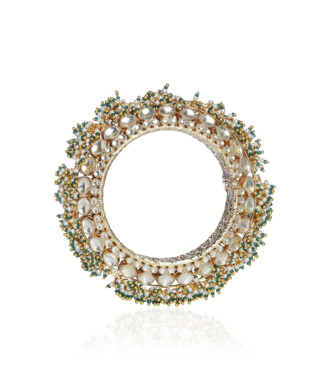 Aradhya Gajra Kundan Bangles