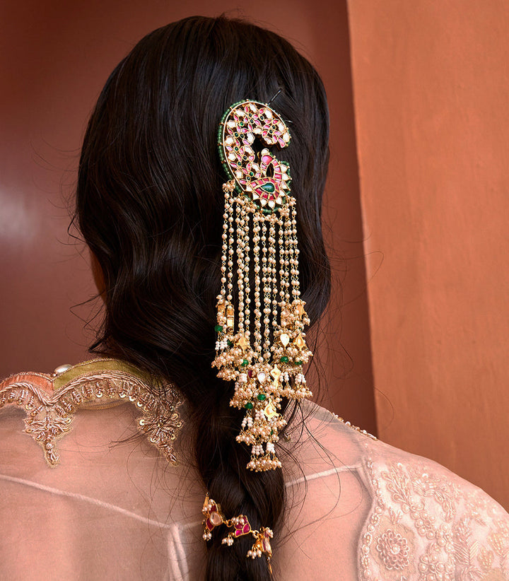 Mohana Red & Green Juda Pin