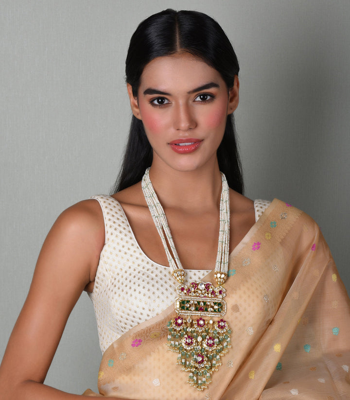 KUSHALI RED & GREEN MOISSANITE PENDANT