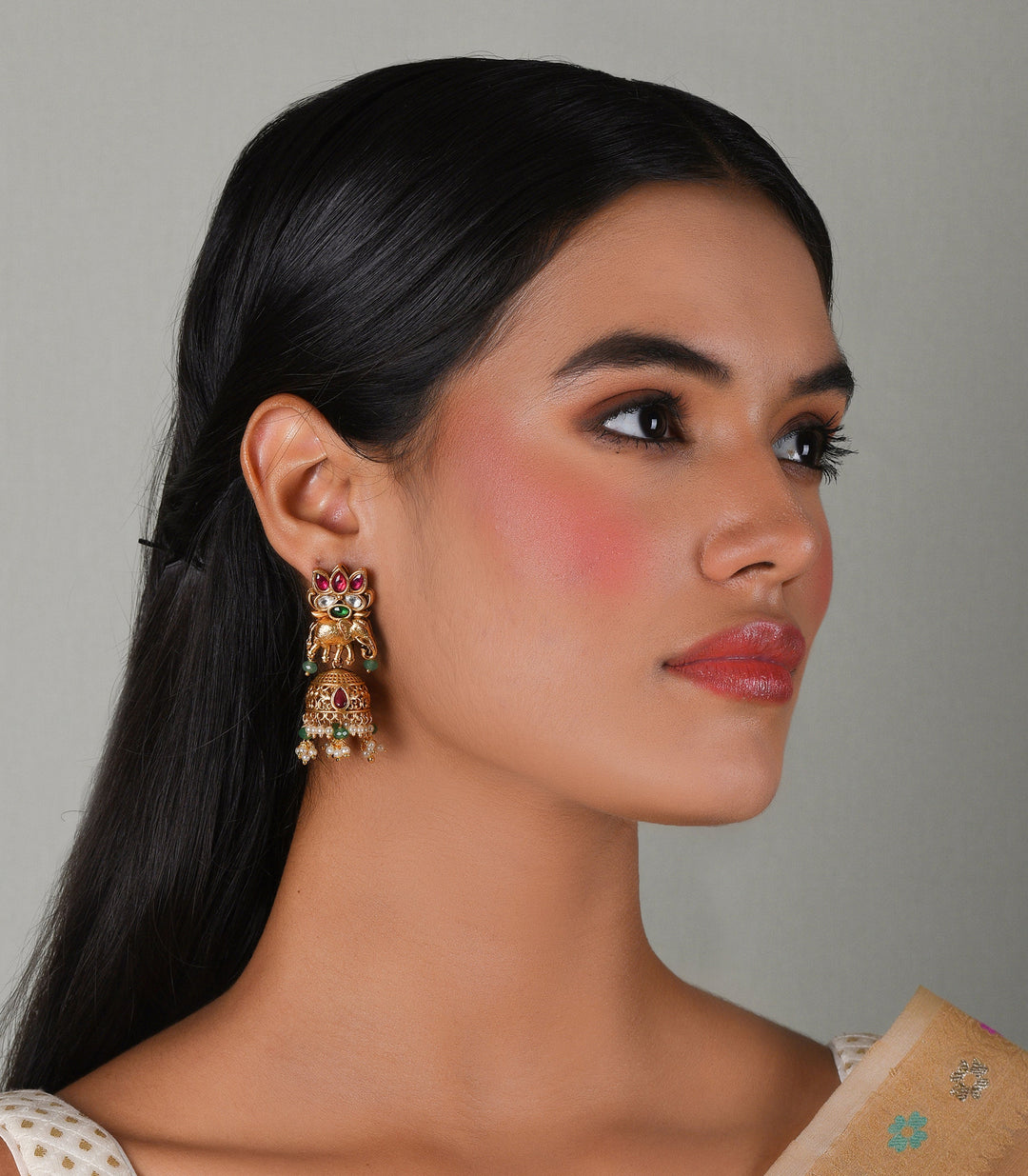 DITYA RED & GREEN NECKLACE SET