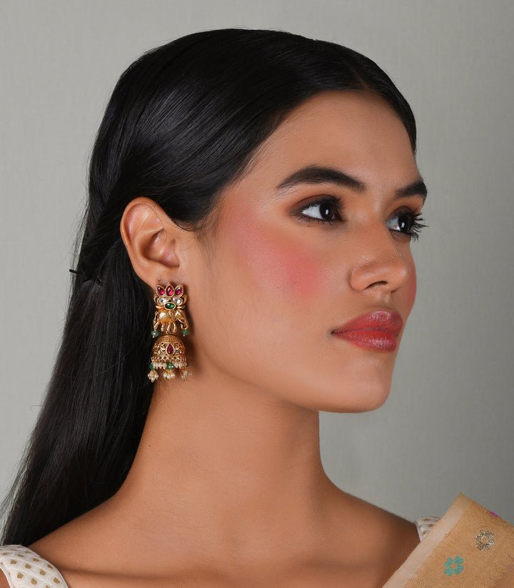 DITYA RED & GREEN NECKLACE SET