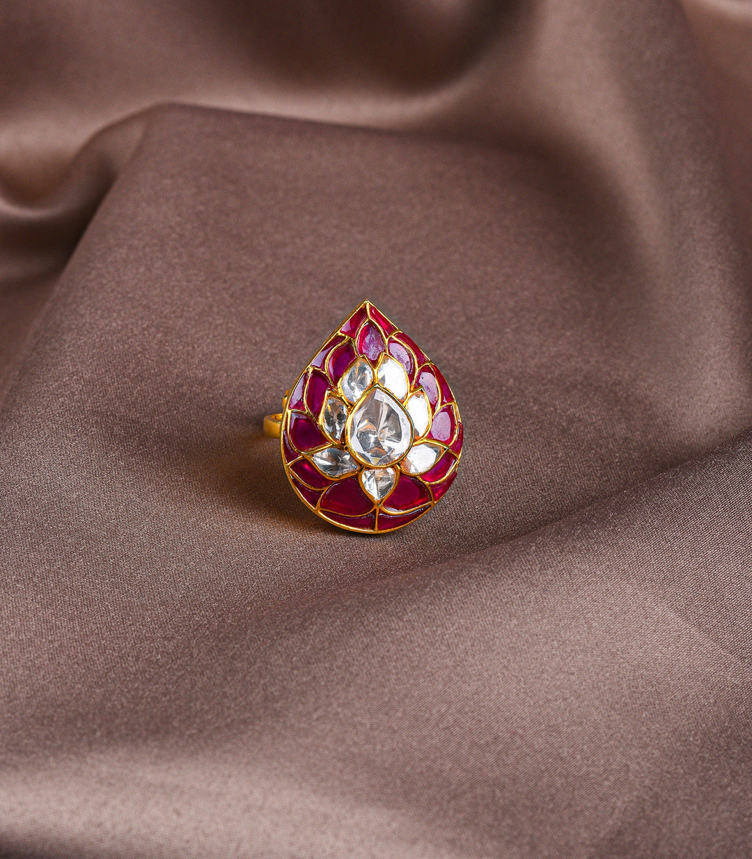 ANKITA MOISSANITE RUBY  RING