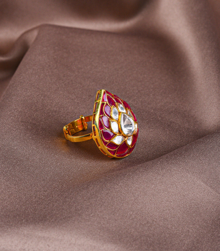 ANKITA MOISSANITE RUBY  RING