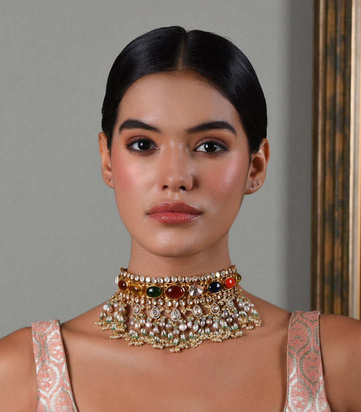 YASI NAVRATAN NECKLACE SET