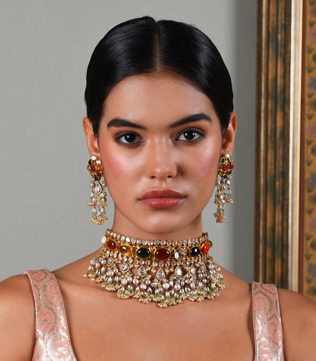 YASI NAVRATAN NECKLACE SET