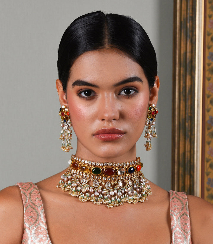 YASI NAVRATAN NECKLACE SET