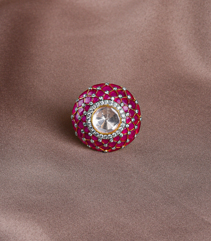 RUBY MOISSANITE RING