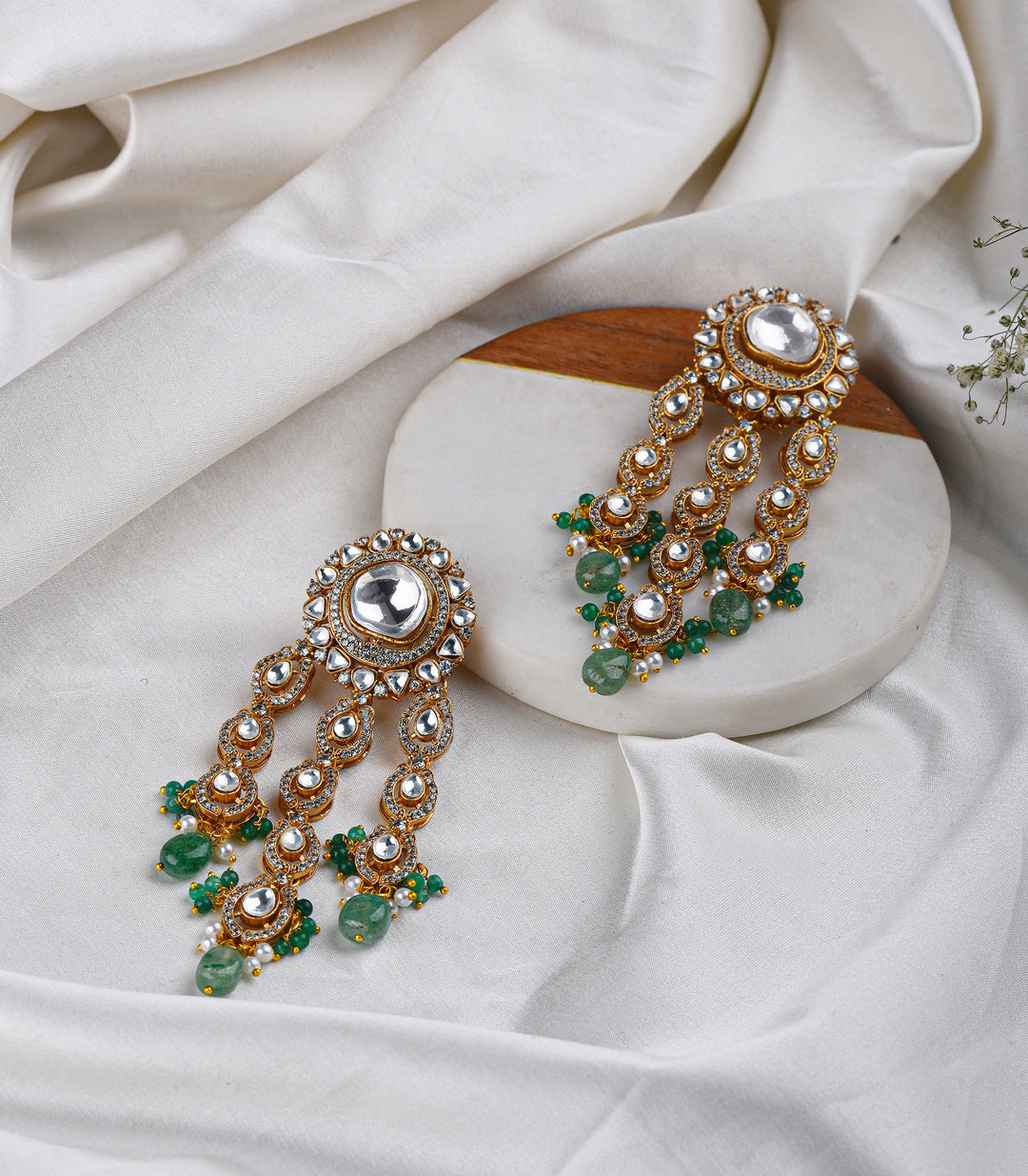 LAVANYA ANTIQUE GREEN POLKI CHOKER