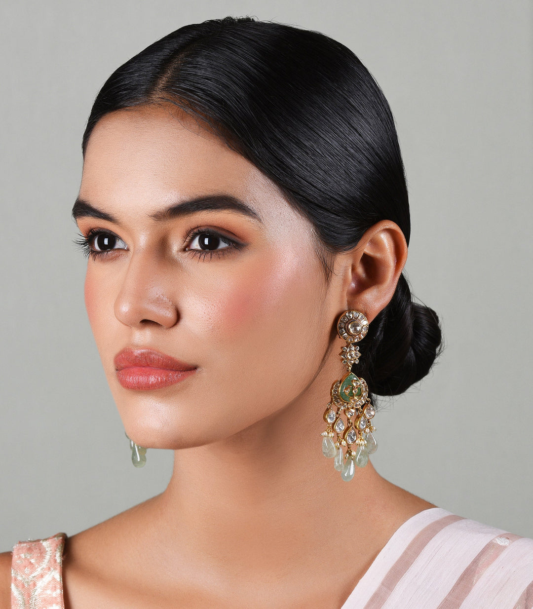 NANDITA GREEN MOISSANITE NECKLACE SET