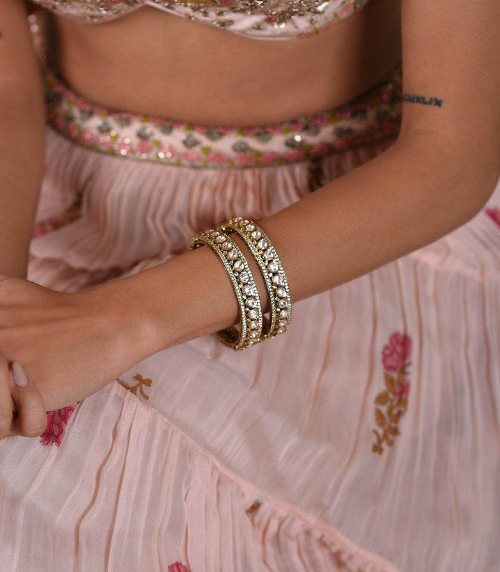 Kanika Antique Gold Finish Bangles