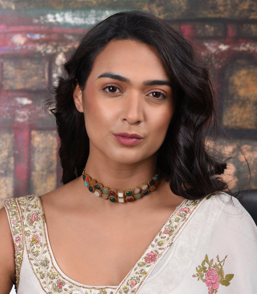 RAMHI NAVRATAN NECKLACE SET