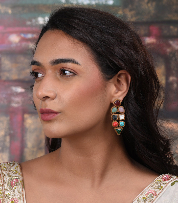 RAMHI NAVRATAN NECKLACE SET