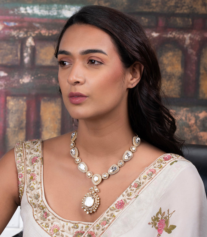 Hanita Polki Necklace Set