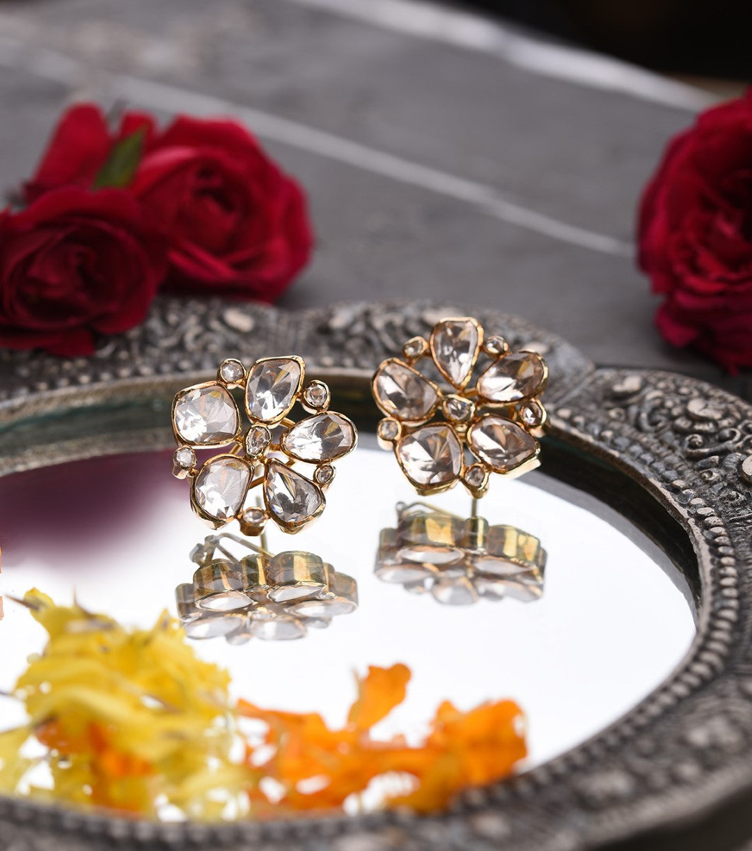 Devasree Moissanite Stud